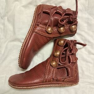 Renaissance Faire Handmade Leather Boots ladies 7.5